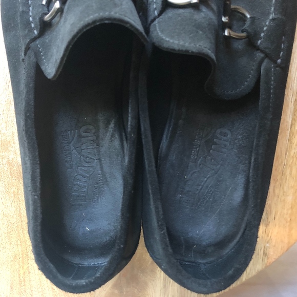 Salvatore Ferragamo Grandioso Black Suede Loafer main image 7